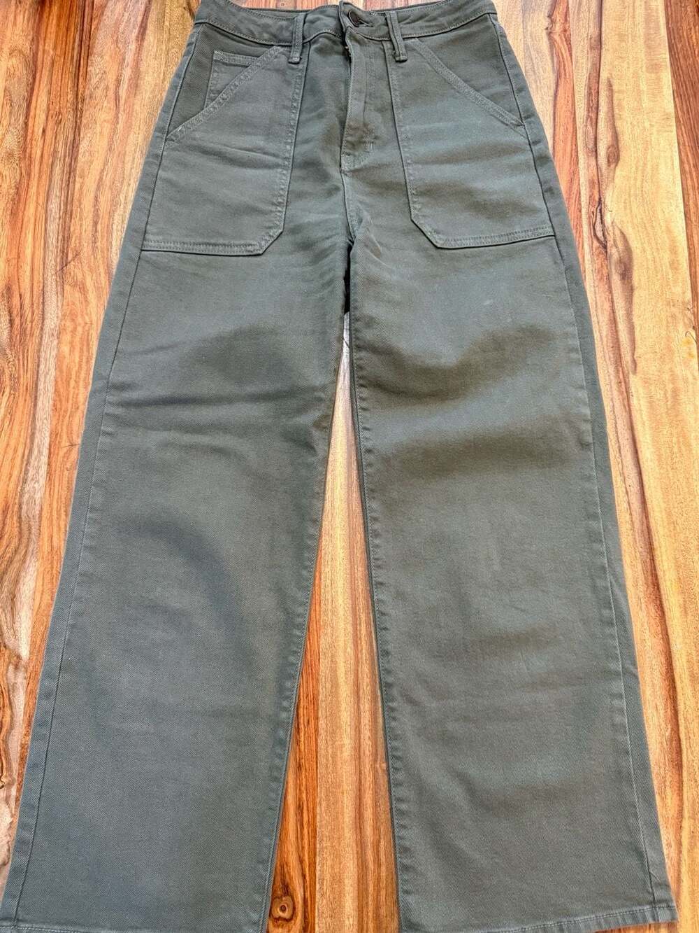 Just Black Denim The Patch Pocket Utility Wide Leg Jeans